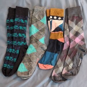 Colorful Patterned Men's Socks Set